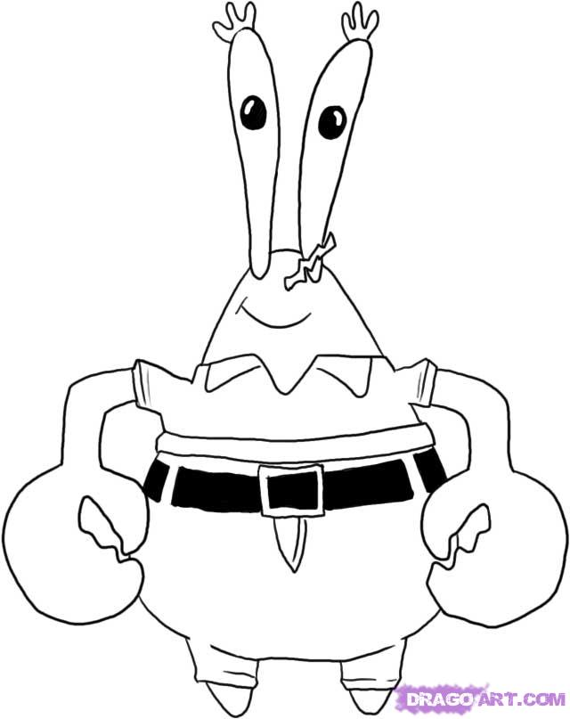 Plansa de colorat cu Spongebob 86 104